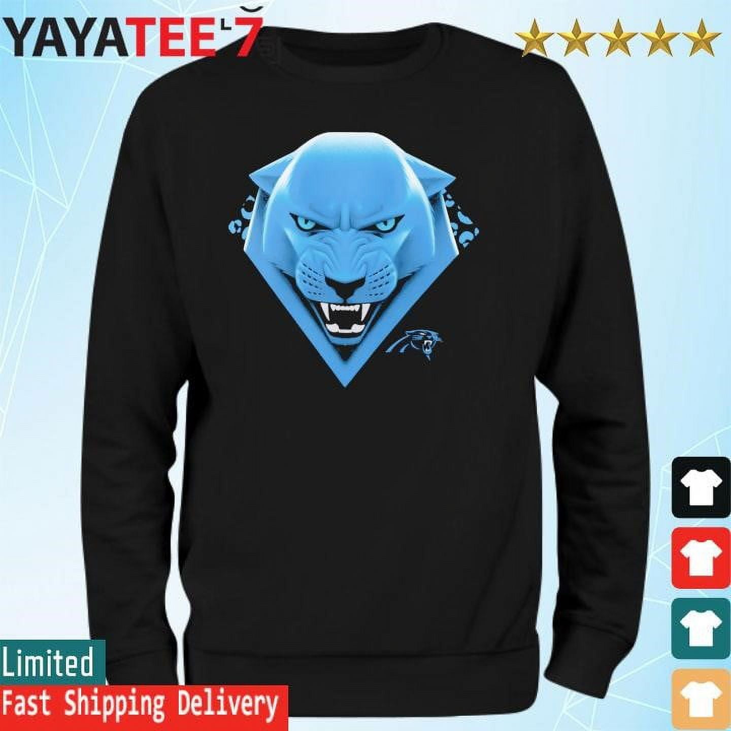 Carolina Panther 2024 Nfl Draft Illustrated Logo TShirt Crewneck