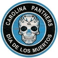 thumbnail image 1 of Carolina Panthers 12'' Sugar Skull Circle Sign, 1 of 1
