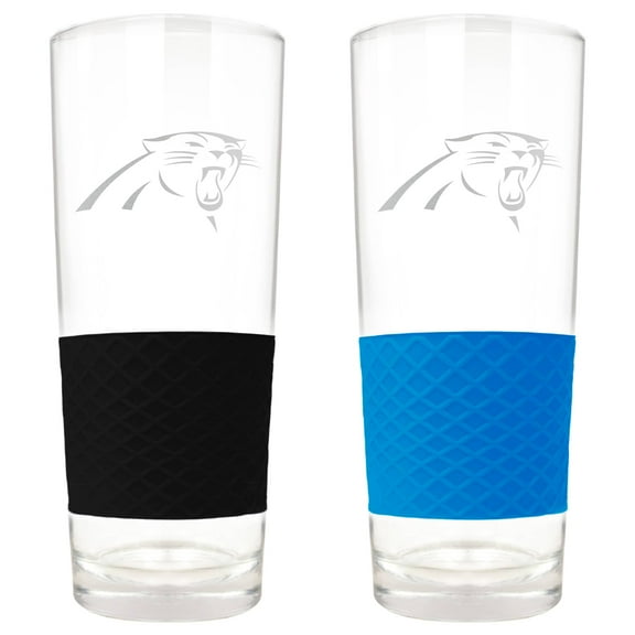 Carolina Panthers 22oz. Logo Score Pint Glass Two-Piece Set