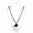 thumbnail image 1 of Carolina Panthers Beads with Medallion Mardi Gras Style, 1 of 6