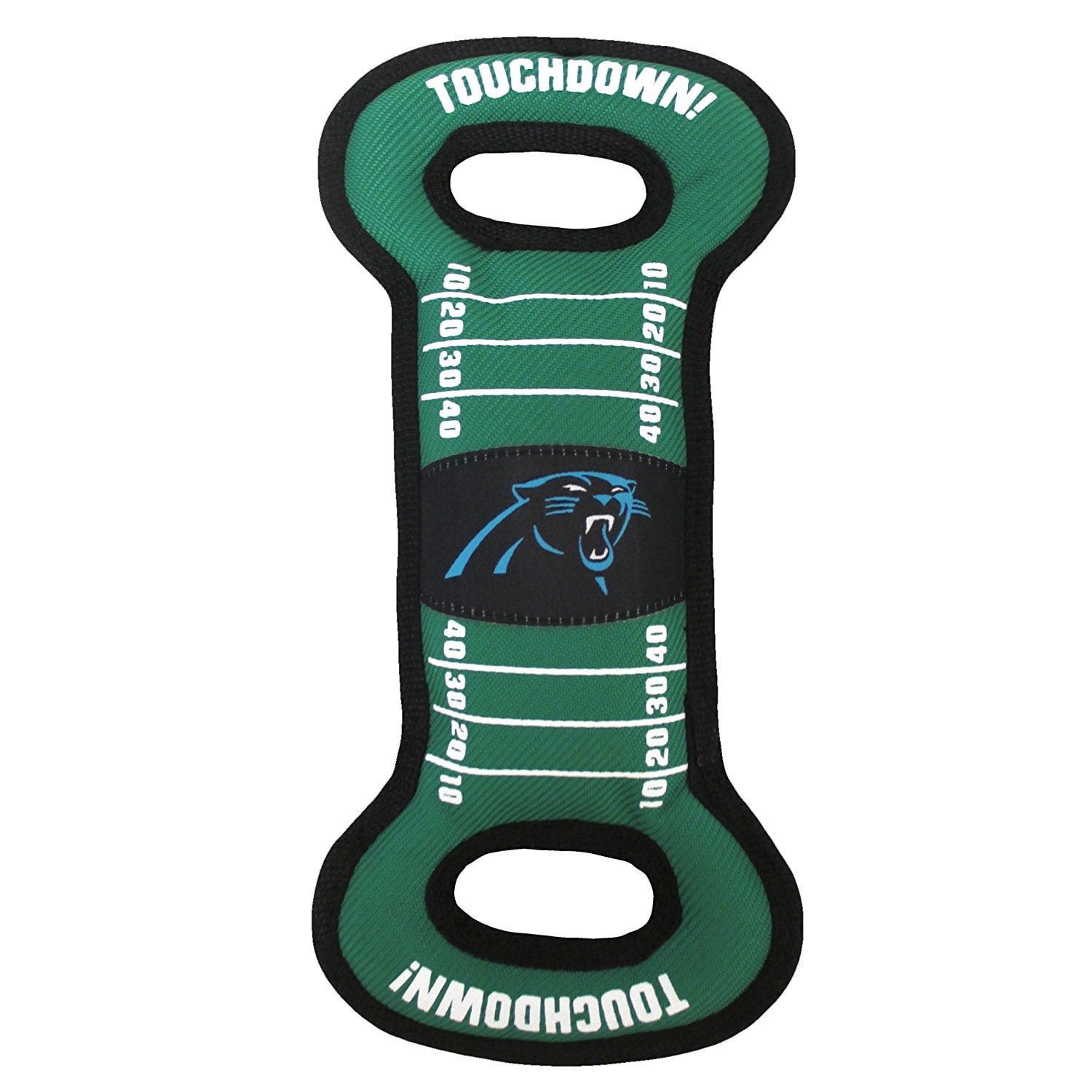 Pets First NFL Carolina Panthers Football Field Pet Toy for DOGS/ CATS. Heavy-Duty, Durable toy with Squeaker