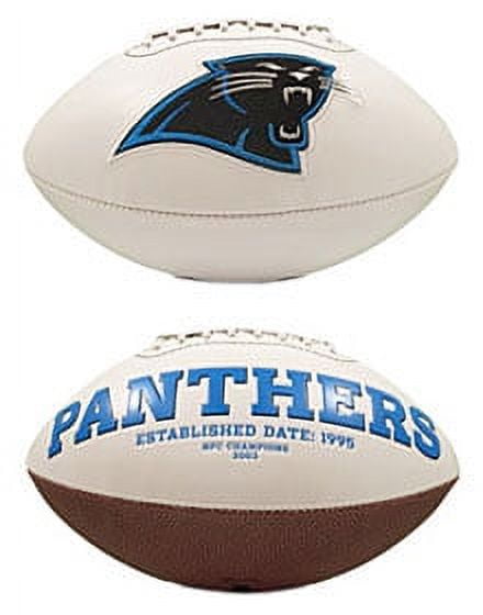 Carolina Panthers Full Size Embroidered Signature Series Football - Pre 2015 Cha