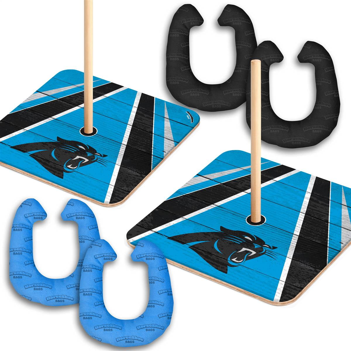 YouTheFan NFL Carolina Panthers HorseShoe Bags