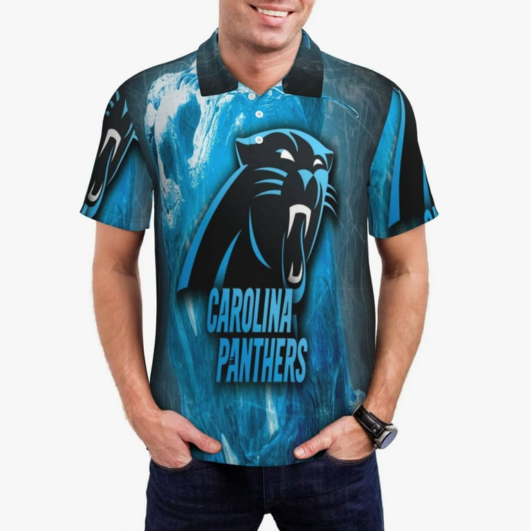 Carolina Panthers Mens T Shirt Casual Crewneck Short Sleeve T Shirt Comfort Top for Running Workout 3x Large