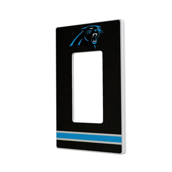 Carolina Panthers Stripe Single Rocker Light Switch Plate