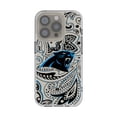 thumbnail image 1 of Carolina Panthers iPhone Clear Paisley Design Case, 1 of 6
