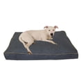 thumbnail image 1 of Carolina Pet 015670 Solid Faux Gusset Jamison Pet Bed - Blue with Tan Cord, Small, 1 of 5