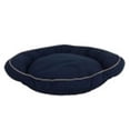 thumbnail image 1 of Carolina Pet 019450 F Classic Canvas Orthopedic Foam Bolster Bed with Contrast Cording - Blue with Khaki Cord, Medium, 1 of 2