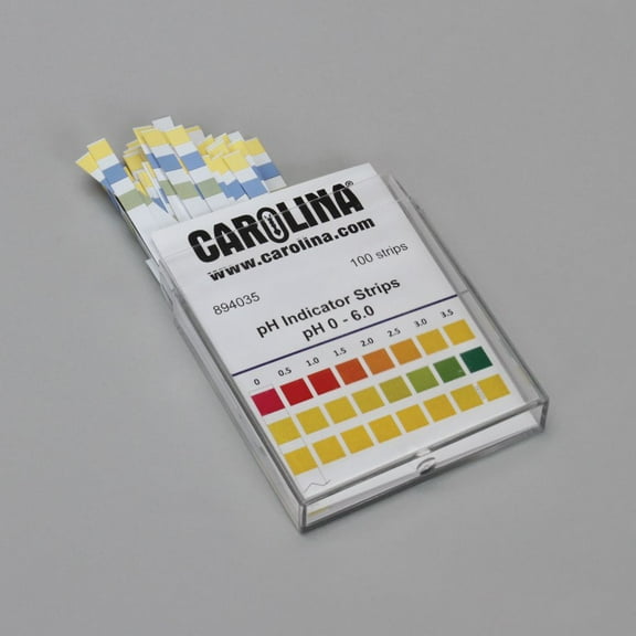 Carolina Ph Indicator Strips (Ph0.0 To 6.0), Pack Of 100