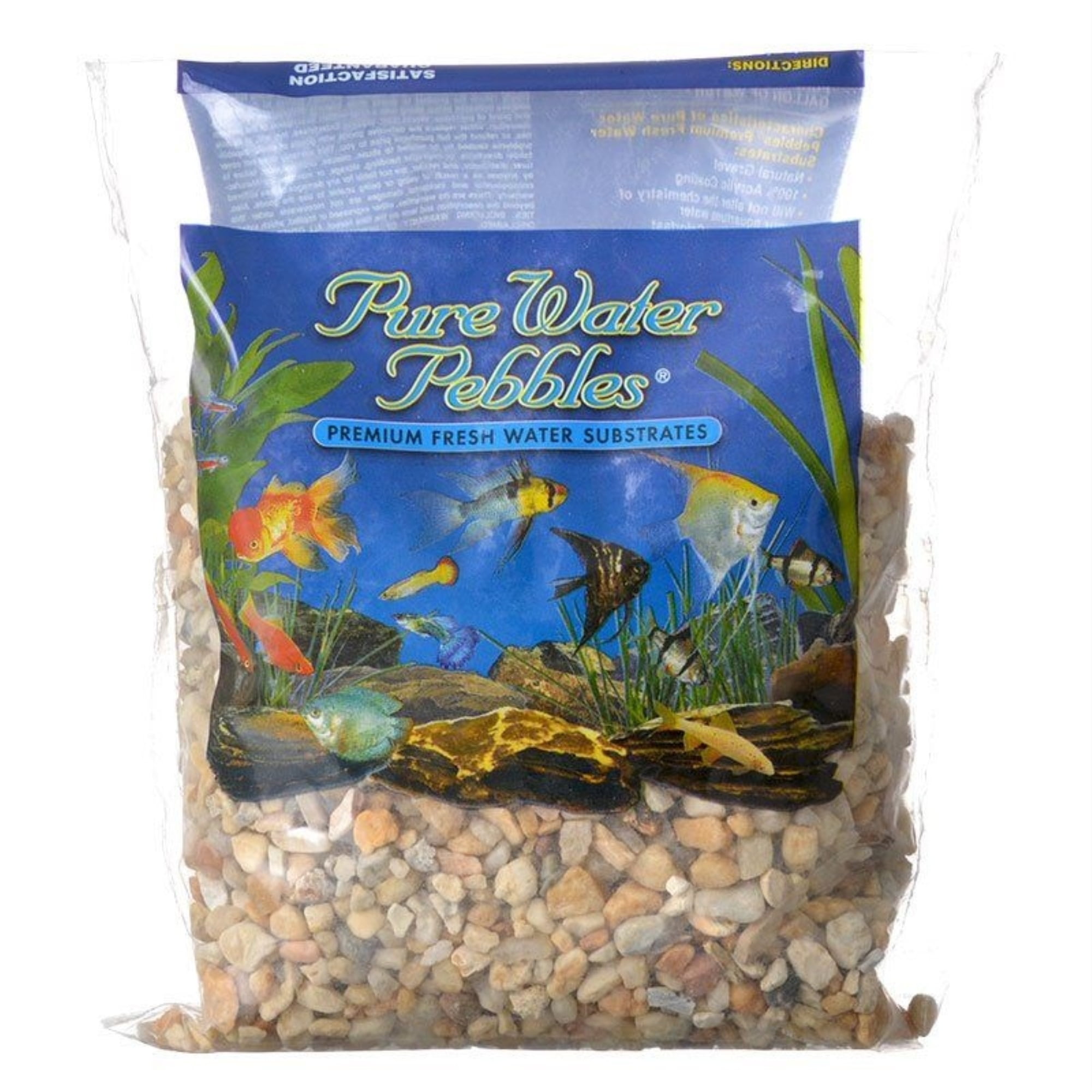 Carolina Pure Water Pebbles Aquarium Gravel with 100% Acrylic Coating ...