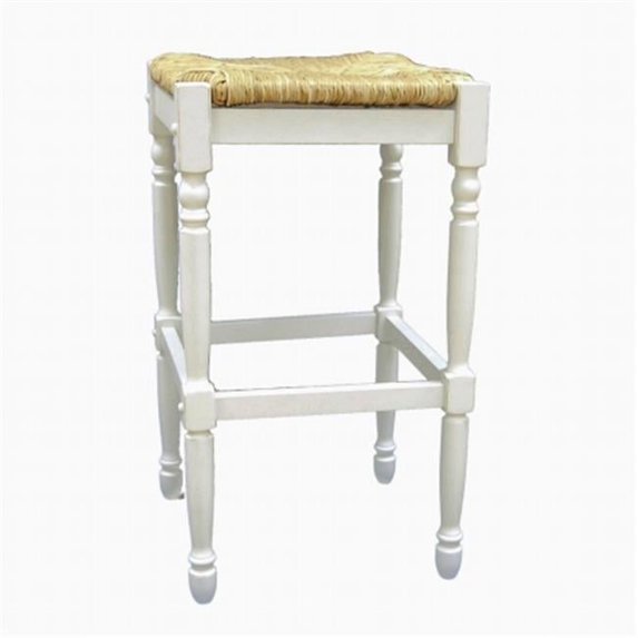 Carolina RTA Covington Rush Seat Stool- 29 Inch High Finish