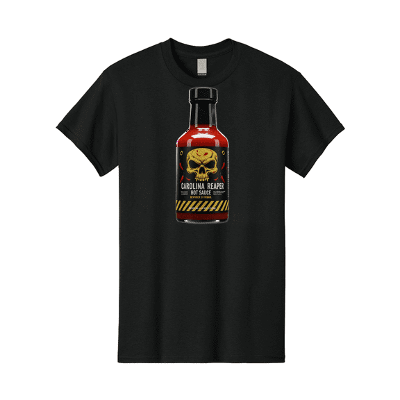 Carolina-Reaper-Hot-Sauce Mens Graphic Tee, 100% Cotton, Casual Summer Wear BAA254