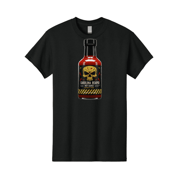 Carolina-Reaper-Hot-Sauce Mens Graphic Tee, 100% Cotton, Casual Summer Wear BAA254