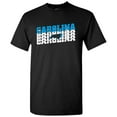 thumbnail image 1 of Carolina Retro Repeat - Sports Team City Pride Tailgating T Shirt - Small - Black, 1 of 7