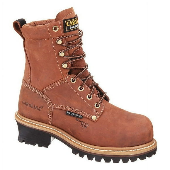 Carolina Shoe Logger Boot,W,9,Brown,PR CA1435