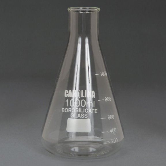 Carolina Standard Grade Erlenmeyer Flasks, 1000 Ml, Pack Of 2