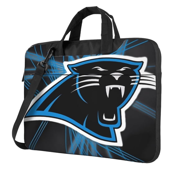 Carolina Team Customized Ultra-Thin Portable Single-Shoulder Laptop Bag 14in/15.6in Shockproof Soft Lining Double Zipper Computer Bag Three-Layer Storage Space