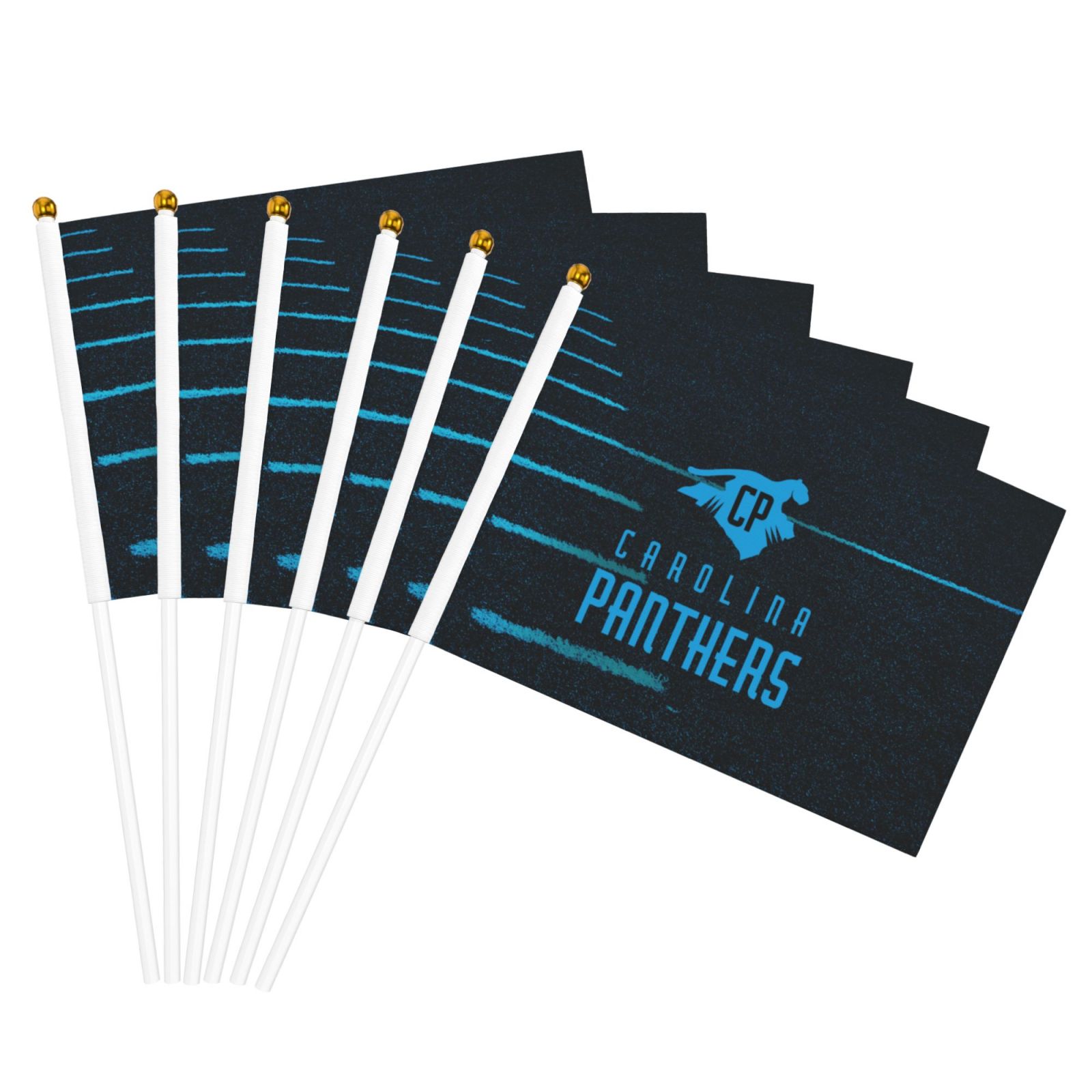 Spectator Hand Roster Fan Carolina Team Double Sided Hand Waving Flag(Pack of 6), Spectator Hand ...