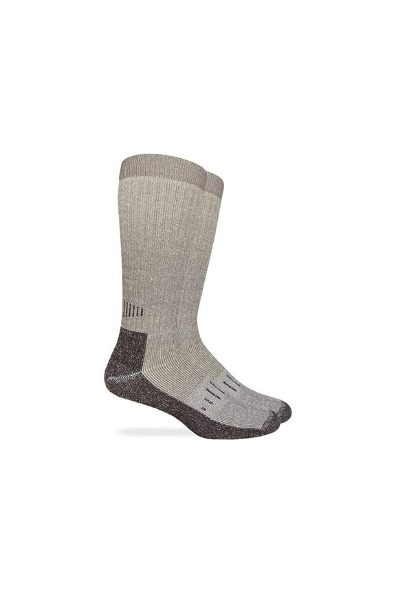 Deluxe Merino Wool Socks, Brown, (M) Shoe Size 6-9, 1 Pair