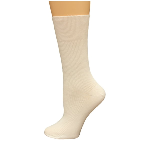 Carolina Ultimate Diabetic Non Binding Quarter Socks 2 Pair, White, Women's 6-9