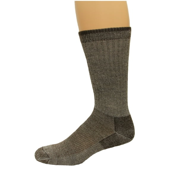Carolina Ultimate Men's Crew Socks 2 Pair, Brown, Men's Large: 9-13