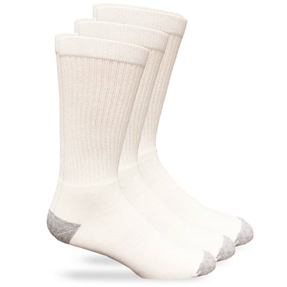 Carolina Ultimate Mens Socks, Big & Tall Cushion Sport Work Boot Crew Socks, 3 Pairs