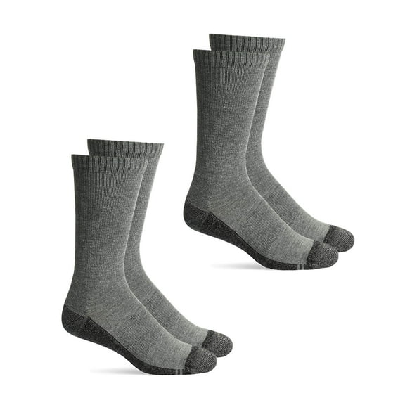 Carolina Ultimate Mens Socks, Copper Boot Crew Anti-Odor Seamless Cushion Sock, 2 Pair