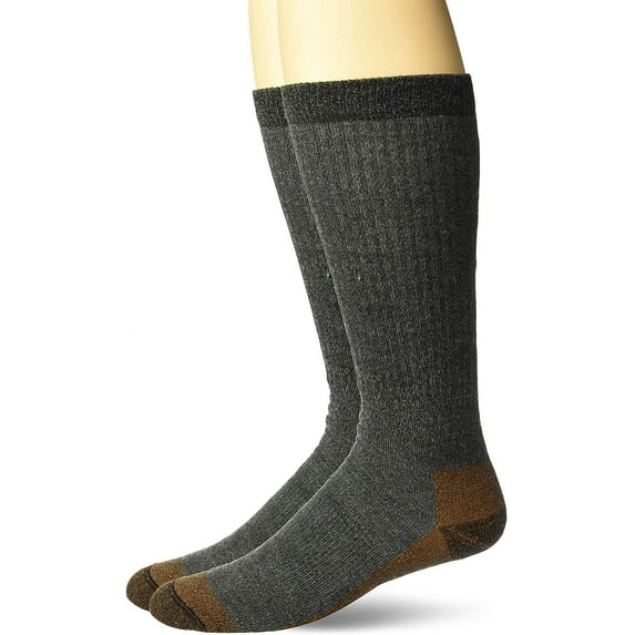 Carolina Ultimate Mens Socks, Copper Merino Wool Boot Socks, 2 Pairs