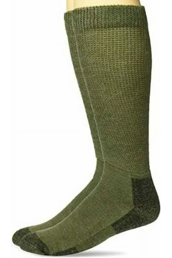 Mens Socks, Non-Binding Merino Wool Boot Crew Socks, 1 Pair