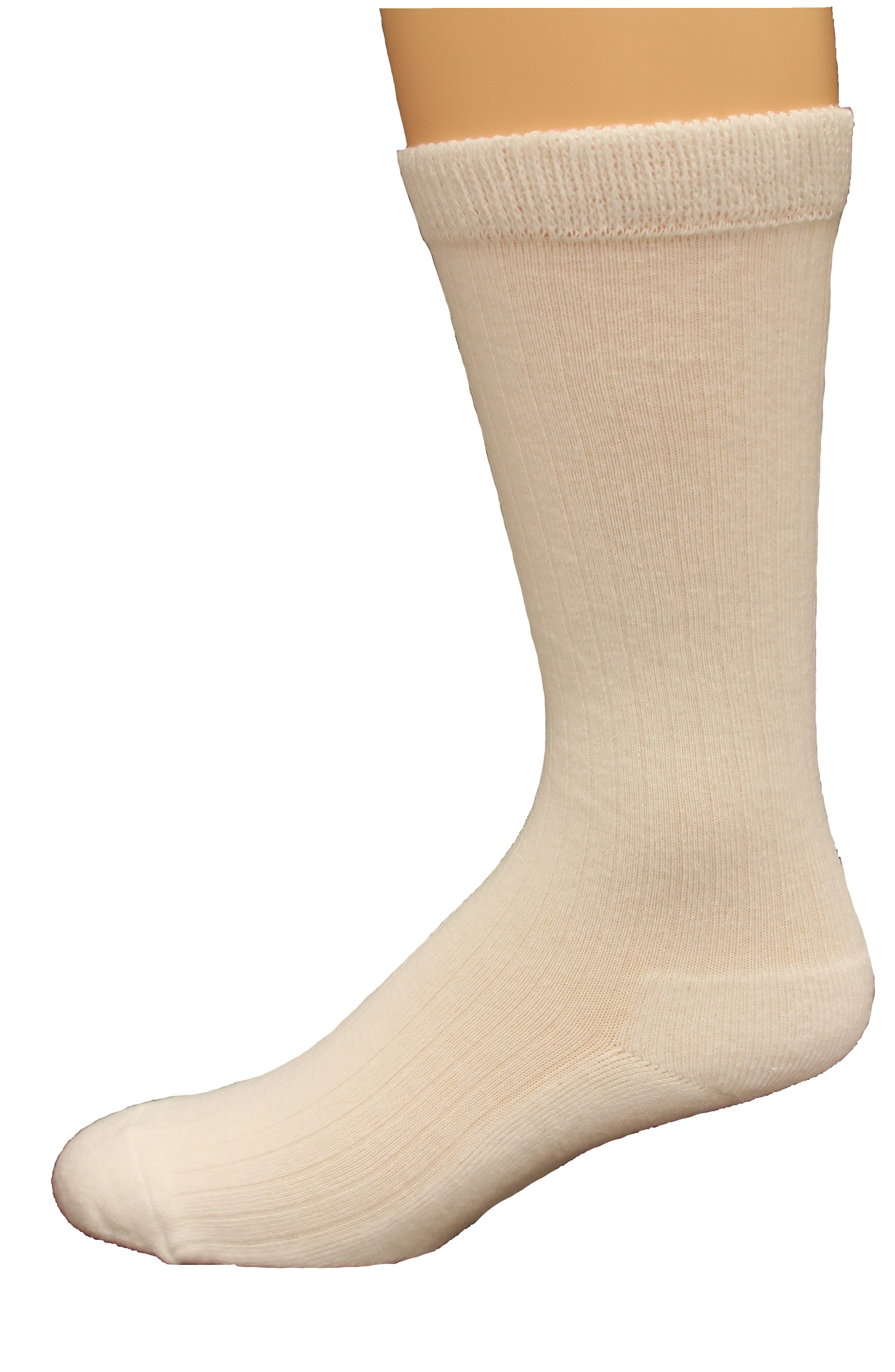 Carolina Ultimate NonBinding Crew Socks 2 Pair, White, Men's 913