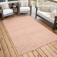 thumbnail image 1 of Carolina Weavers High-Lo Subtle Solid Indoor/Outdoor Area Rug 5'2"x7'6" - Orange, 1 of 5