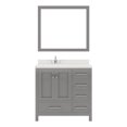 thumbnail image 1 of Caroline Avenue 36" Single Bath Vanity in Cashmere Gray with White Quartz Top and Square Sink with Brushed Nickel Faucet with Matching Mirror, 1 of 2