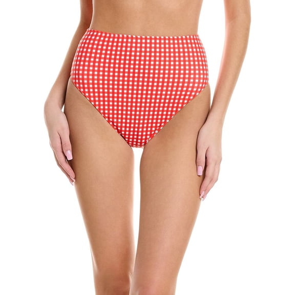 Caroline Constas womens  Veda High Waist Bottom, XS, Red