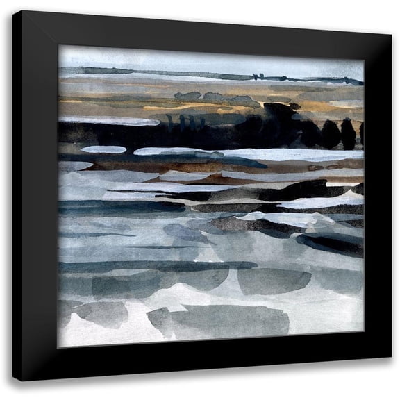 Caroline, Emma 12x12 Black Modern Framed Museum Art Print Titled - Fall Reflections III