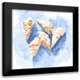 thumbnail image 1 of Caroline, Emma 12x12 Black Modern Framed Museum Art Print Titled - Shell Impressions II, 1 of 5