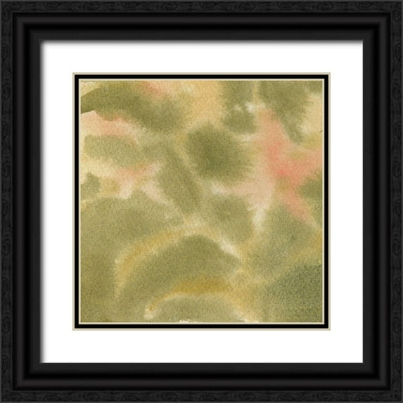 Caroline, Emma 12x12 Black Ornate Wood Framed with Double Matting Museum Art Print Titled - Botanical Aura II