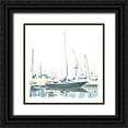 thumbnail image 1 of Caroline, Emma 12x12 Black Ornate Wood Framed with Double Matting Museum Art Print Titled - Sailboat Scenery I, 1 of 4