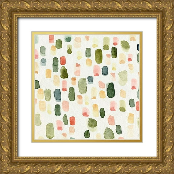 Caroline, Emma 12x12 Gold Ornate Wood Framed with Double Matting Museum Art Print Titled - Popcorn Ceiling I