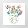 thumbnail image 1 of Caroline, Emma 12x12 White Modern Wood Framed Museum Art Print Titled - Hockney Roses II, 1 of 4