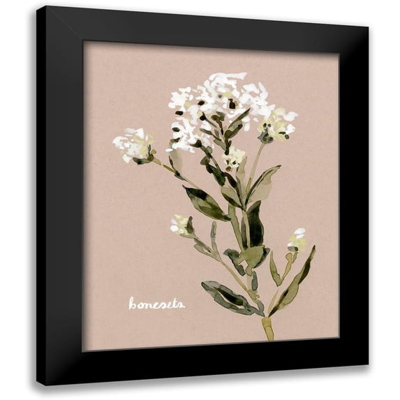 Caroline, Emma 12x14 Black Modern Framed Museum Art Print Titled - White Bonesets II