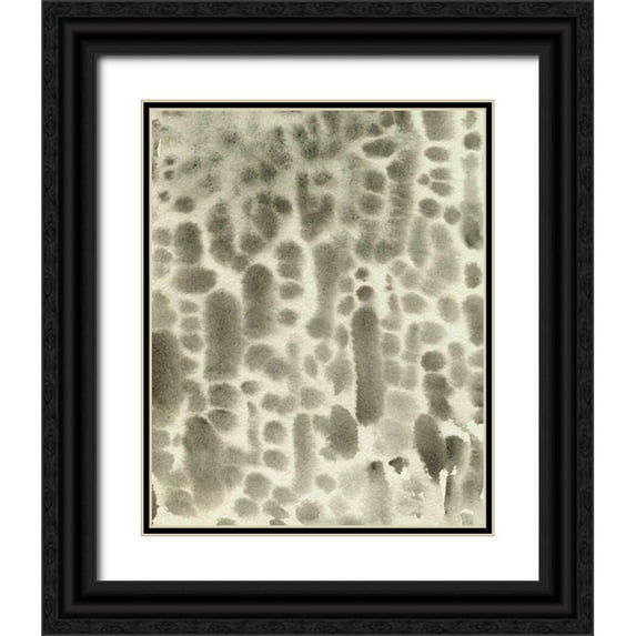 Caroline, Emma 12x14 Black Ornate Wood Framed with Double Matting Museum Art Print Titled - Watercolor Metric I