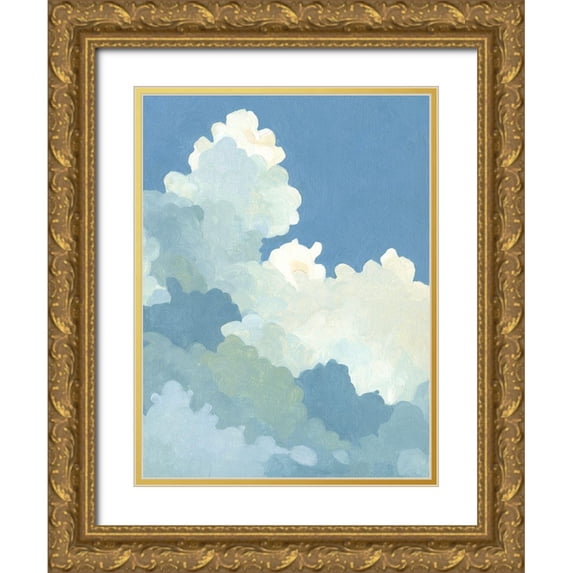 Caroline, Emma 12x14 Gold Ornate Wood Framed with Double Matting Museum Art Print Titled - Cumulus Stacks I
