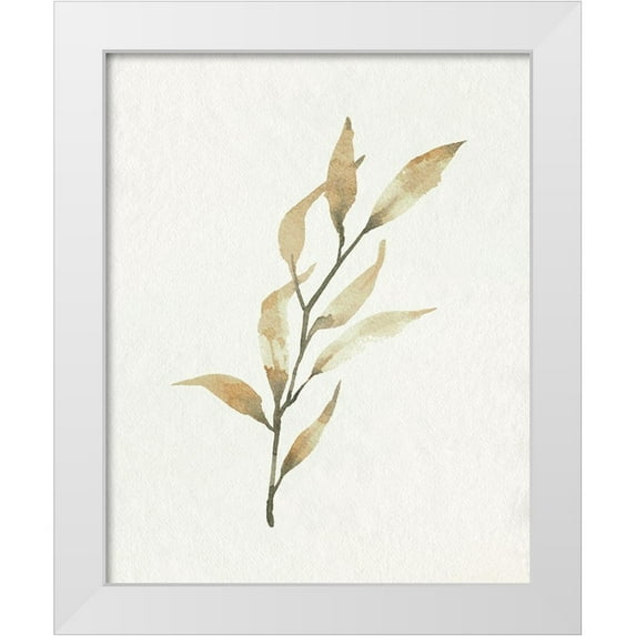 Caroline, Emma 12x14 White Modern Wood Framed Museum Art Print Titled - Soft Autumn Branch I