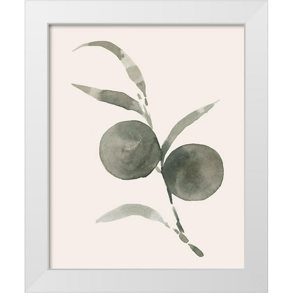 Caroline, Emma 12x14 White Modern Wood Framed Museum Art Print Titled - Twilight Oranges II