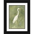 thumbnail image 1 of Caroline, Emma 13x18 Black Ornate Wood Framed with Double Matting Museum Art Print Titled - Emerald Heron I, 1 of 4