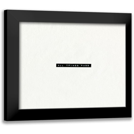 Caroline, Emma 14x12 Black Modern Framed Museum Art Print Titled - Typed Encouragement II