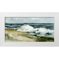thumbnail image 1 of Caroline, Emma 14x9 White Modern Wood Framed Museum Art Print Titled - Loose Watercolor Waves II, 1 of 4