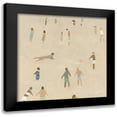 thumbnail image 1 of Caroline, Emma 15x15 Black Modern Framed Museum Art Print Titled - Beach Goer III, 1 of 5
