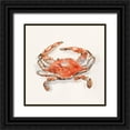 thumbnail image 1 of Caroline, Emma 15x15 Black Ornate Wood Framed with Double Matting Museum Art Print Titled - Crusty Crab II, 1 of 4