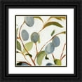 thumbnail image 1 of Caroline, Emma 15x15 Black Ornate Wood Framed with Double Matting Museum Art Print Titled - Olives on the Branch II, 1 of 4